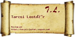 Tarcsi Lestár névjegykártya